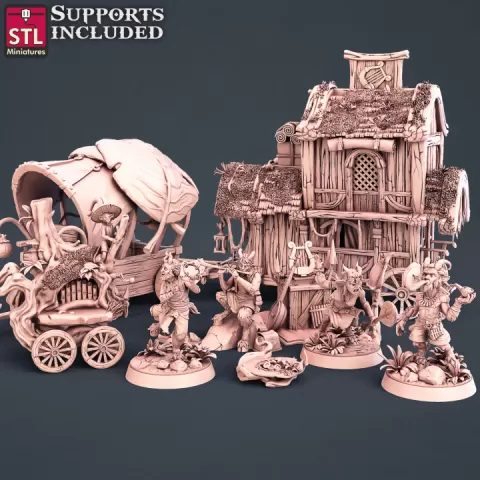 Satyrs Set by STL Miniatures