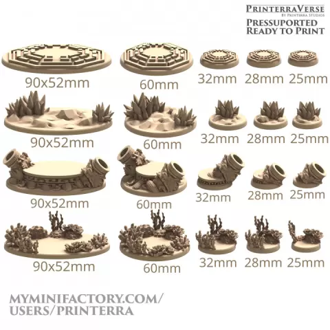 010 BASE ice crystal shard , sea coral reef , chinese palace and taoist diagram base by Printerra Studios