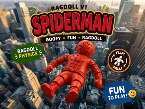Flexi Ragdoll Spiderman - Articulated Fidget Toy!