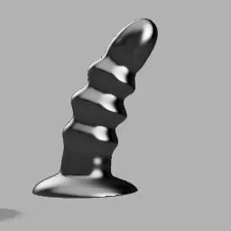 large ribbed plug, intense prostate messager