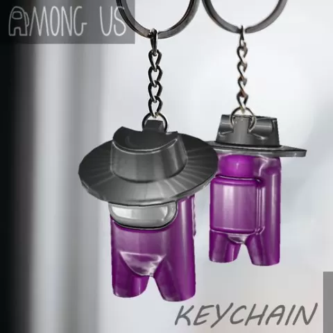 AMONG US KEYCHAIN - MAFIA HAT