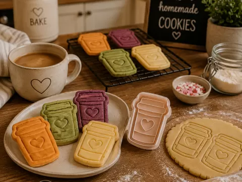 Coffee Cup Cookie Cutter & Embosser