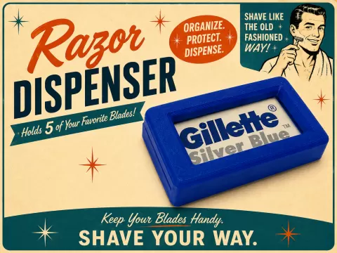 Double Edge Razor Blade Dispensor