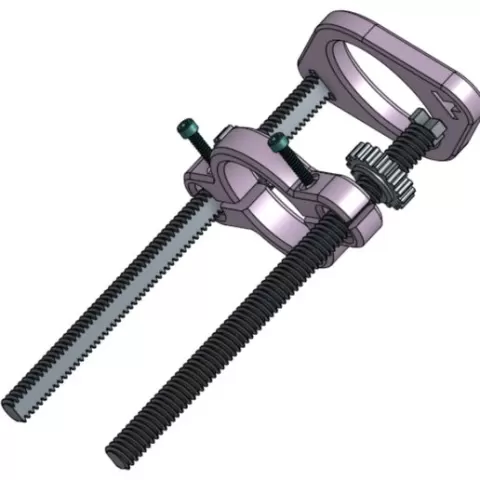 Ajustable ballstretcher larger top plate