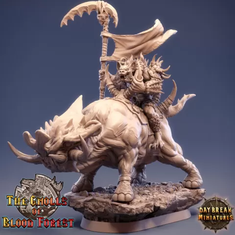Uglo Cree on Grinderwulf - The Gnolls of Blood Forest by Daybreak Miniatures