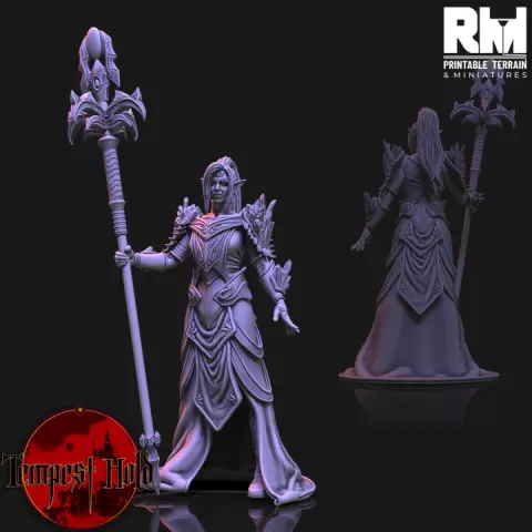 Frost Elf Mage by RMPrintable