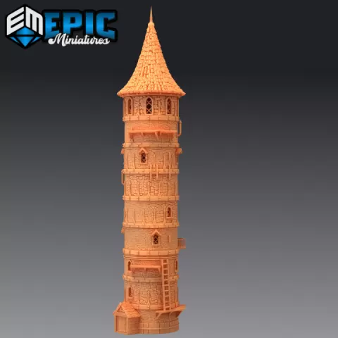 Dungeon Tower / Modular Wizard Hideout / Playable Interior by Epic-Miniatures