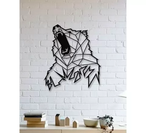 BEAR WALL SCULPTURE 2D