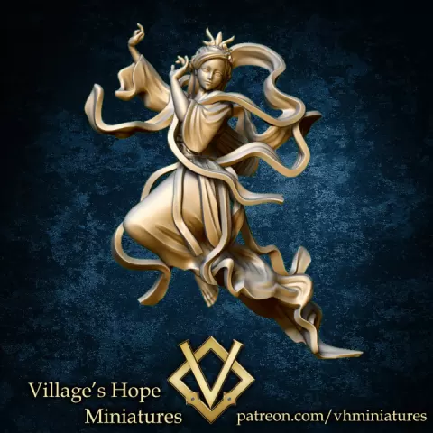 Wuxia Immortal cultivator female by Village's Hope Miniatures