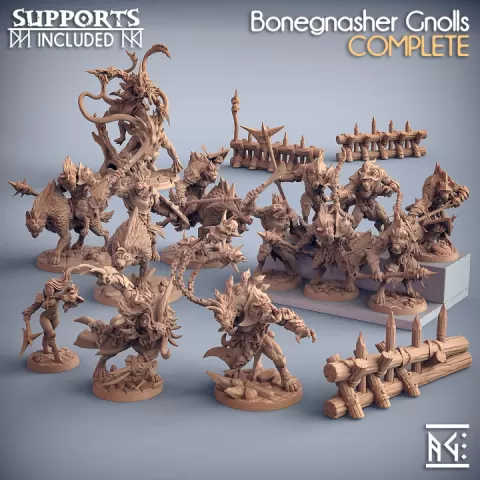 Bonegnasher Gnolls (Complete Set - 30) by Artisan Guild
