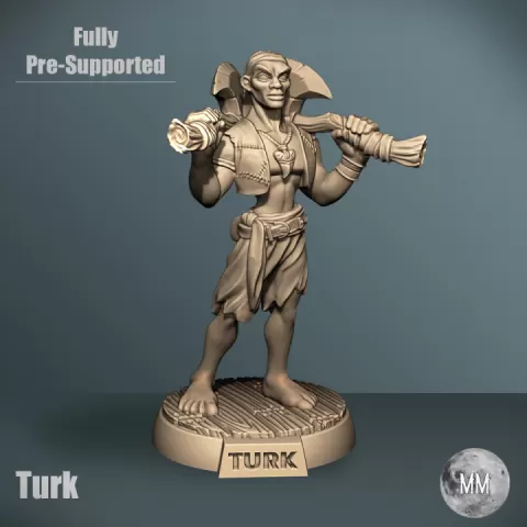 Pirate - Pirates of Neverland ( Pirate with Axe ) - Pirate Crew by Moonlight Minis- Christine Van Patten