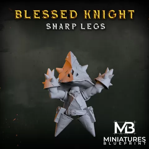 Blessed Sharp Legs Knight - Miniatures Blueprint