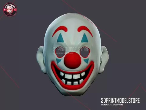 Joker Movie Clown Mask Halloween Cosplay - 3DPRINTMODELSTORE