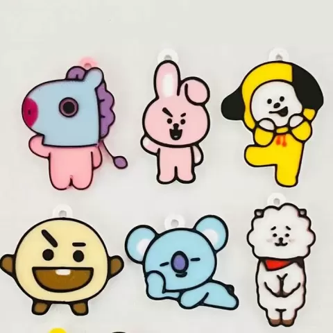 BTS BT21 PACK 8 LLAVEROS