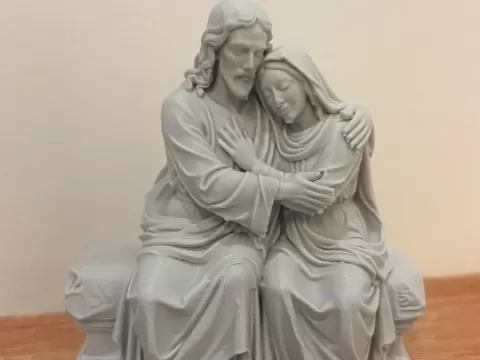 Jesus y María Abrazo