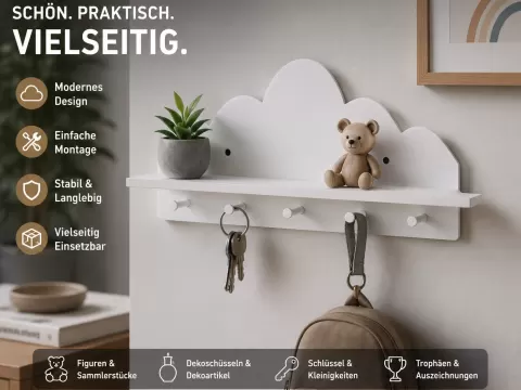 Schüssel- / Figurenhalter | Wandregal für Deko