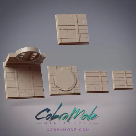Empty Room Square Base Pack (4pcs)