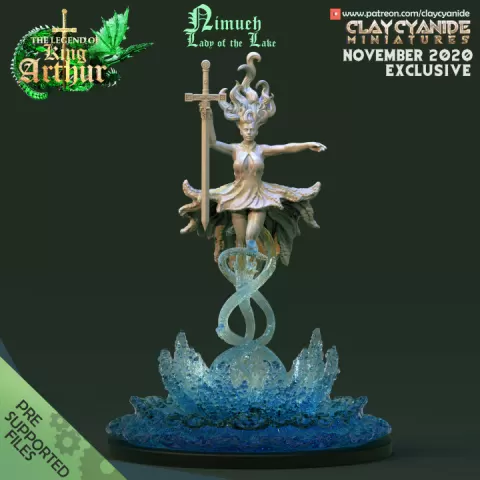 Nimueh, Lady of the Lake by Clay Cyanide Miniatures