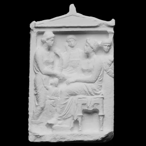 Funerary stela of Bako, Sokrates and Aristonike by Scan The World
