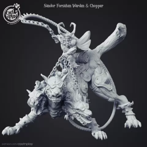 Sandor Forsaken Warden & Chopper (Pre-Supported) (Loyalty Rewards) by Cast n Play