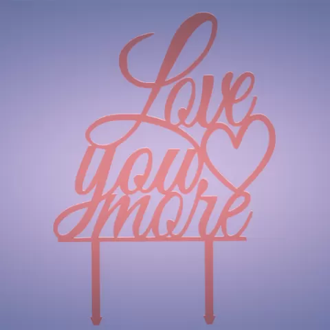 TOPPER LOVE YOU AMORE