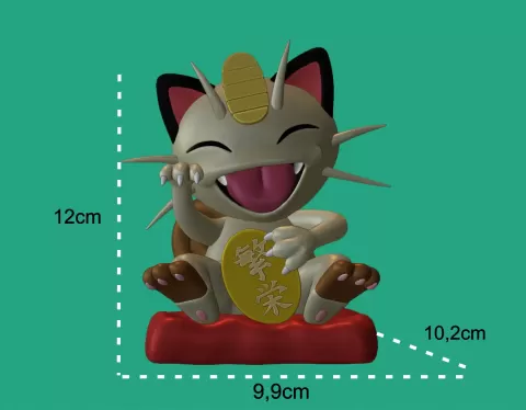 Luck Meowth Pokemon - Jlo3d