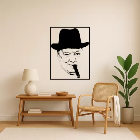 Winston Churchill Winston Churchill The Bulldog Spirit Wall Art Framed