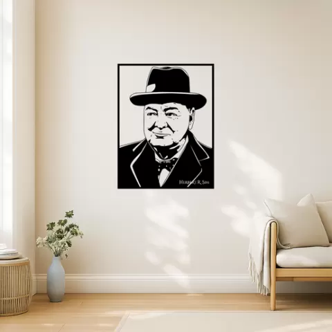 Winston Churchill Winston Churchill The Bulldog Spirit Wall Art Framed