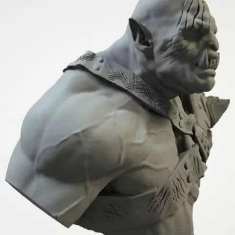 orc warrior bust by LegionMiniatures