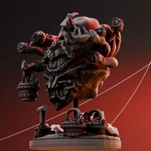 Beholder prospector - fantasy DND miniature