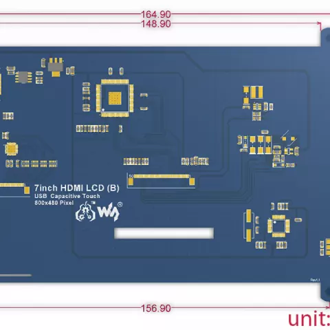 Raspberry Pi 7" HDMI Screen Case by Varshil Patel