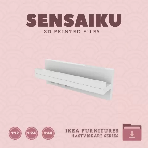 Miniature Replica 07. HASTVISKARE Wall Organiser for Miniature Dollhouse - IKEA - 3D Print Instant D