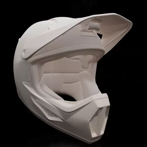 BMX Full-Face Helmet STL | BMX Sports Helmet 3D Print Model by Ahsan