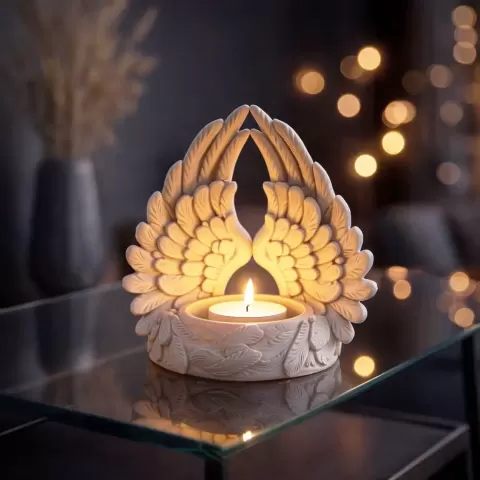 Angel Wings Candle Holder