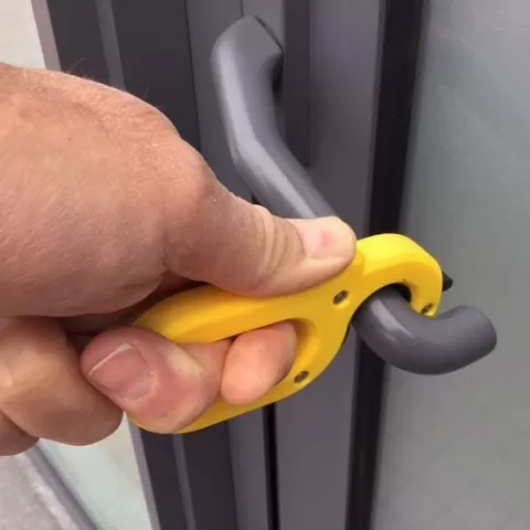 No touch door handle opener