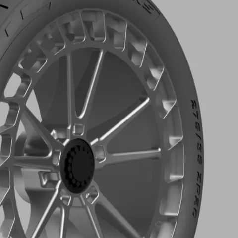 1/24 20x10/21x13 Avant Garde SRX01 for Porsche 911 (992) GT3 RS Wheel Set