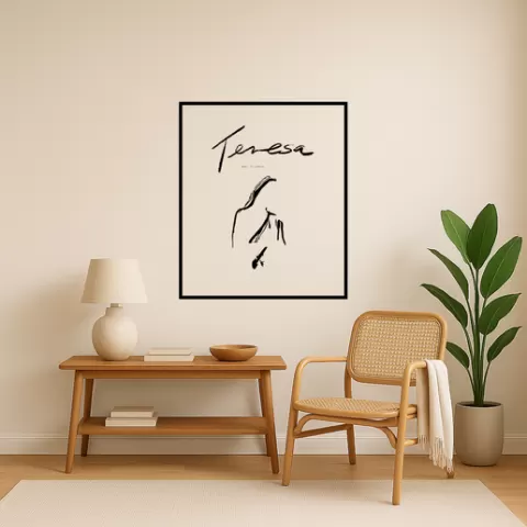 Mother Teresa Mother Teresa Missionaries Of Charity Logo Wall Art Framed