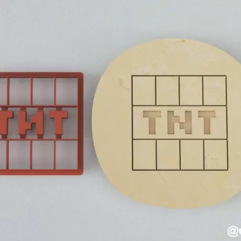 Forms for cookies and gingerbread TNT Minecraft
