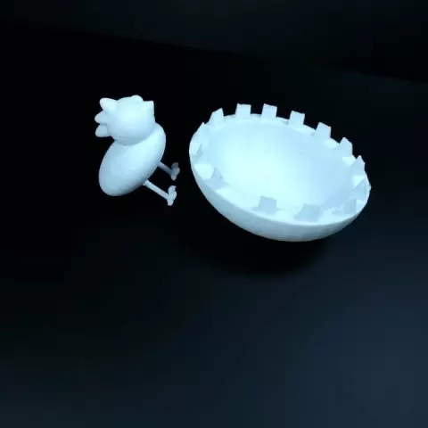 Chicken in egg by Jack Martinez