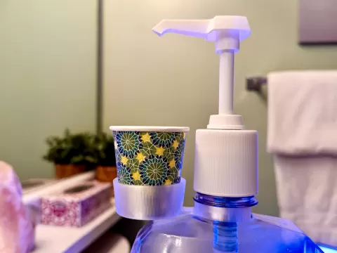 Mouthwash Cup Holder