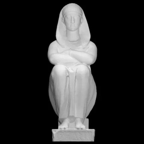 Statue of a priestess of isis by Marchal Geoffrey