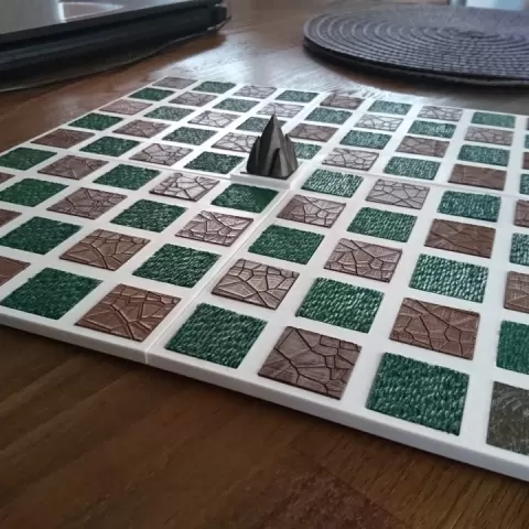 (Modular) Square-Tiled Tabletop Board by Sean Kinnane