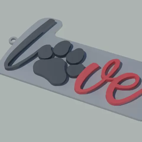 LOVE DOG KEYCHAIN - Moisesdesign7