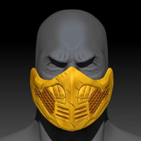 Mortal Kombat Scorpion Mask