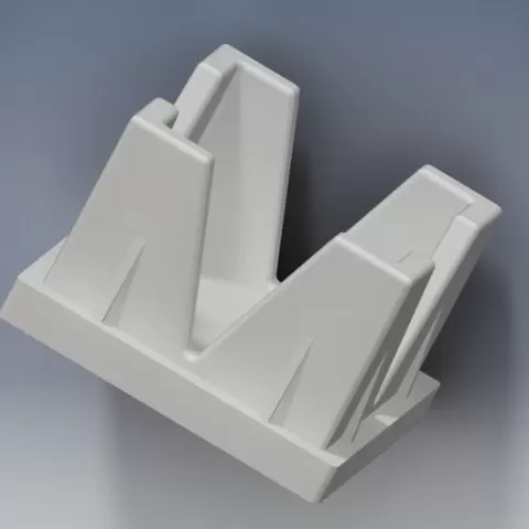 Square tube end cap 22mm