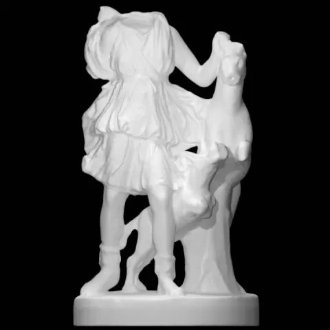 The Goddess Diana portrayed with a doe and a dog by Scan The World