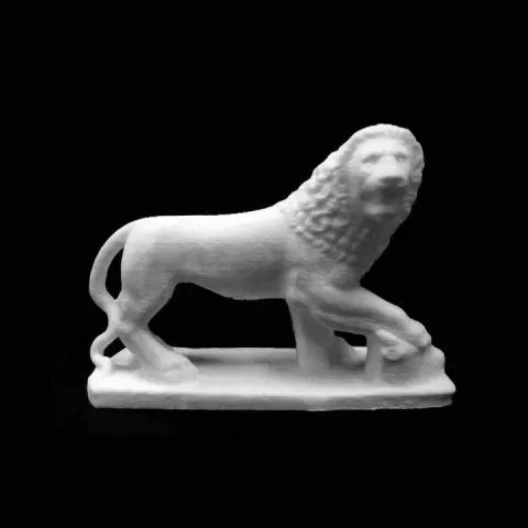 Lion at The State Hermitage Museum, St Petersburg by Scan The World