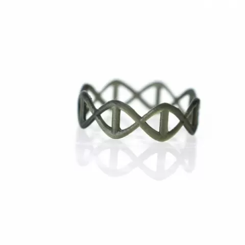 DNA Silver Ring by Alexis Bieber