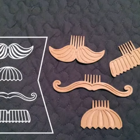 Movember Stache Combs by 3D BROOKLYN