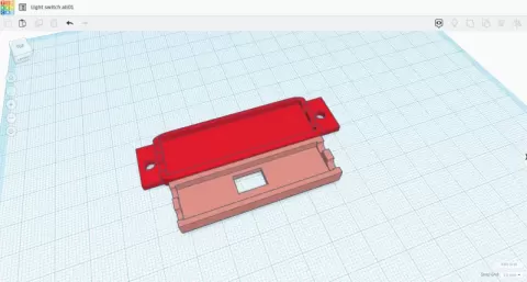 LED strip touch-free switch housing